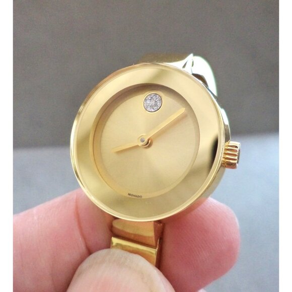 MOVADO BOLD Ladies BRACELET WATCH New Battery WORKING BOX Booklet XLinks Unworn - Picture 3 of 9